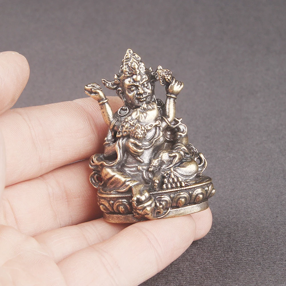 

2pcs Vintage Of Wealth Desktop Brass Adorn Desktop Decor For Home Temple Retro Vintage Brass Decor Craft Ornament