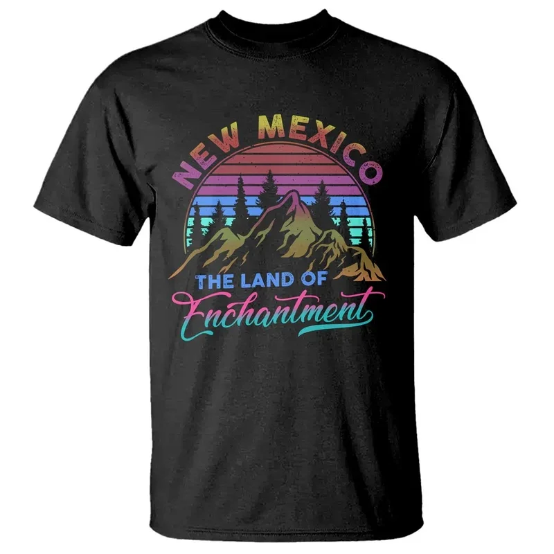 Mexico T Shirt The Land Of Enchantment USA 3d Printed Tshirts Summer Fashion Round-neck Short Sleeve Streetwear Unisex Tee Tops