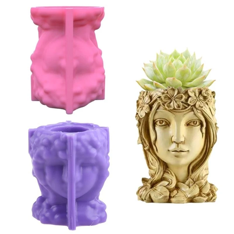 Flowerpot Dish Storage Mold Trinket Dish Tray Tool DIY Home Decor Handmade Mold