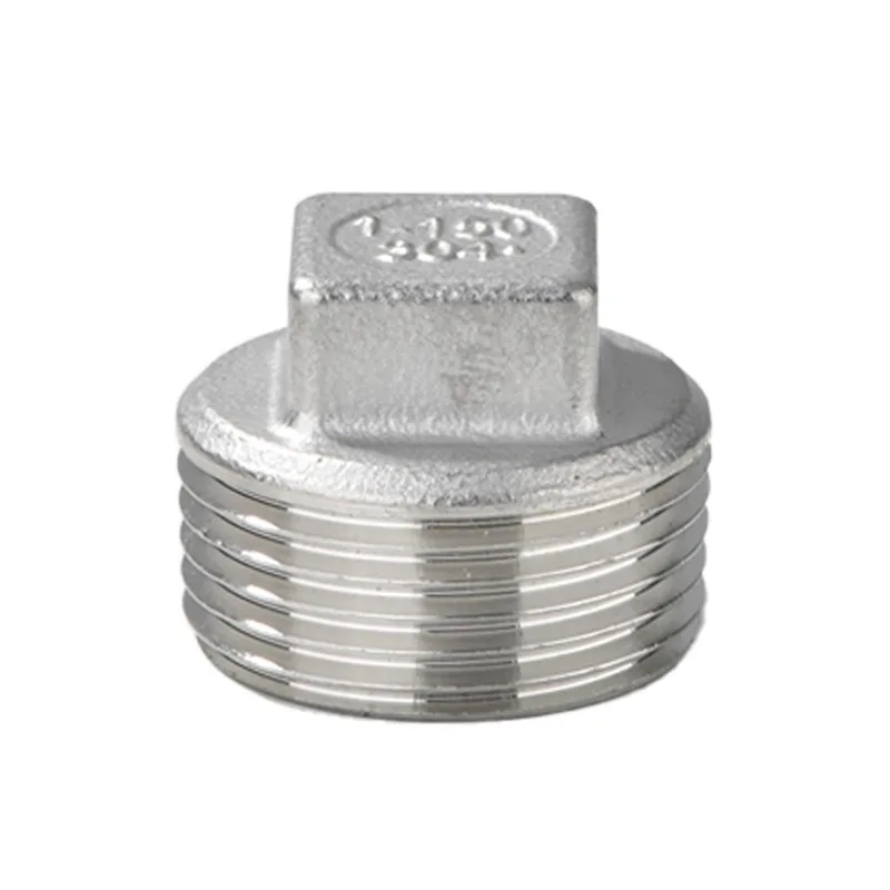 304 Stainless Steel External Sekrup Plug External Thread Four Corner Plug Plug Plate Internal Plug Joint
