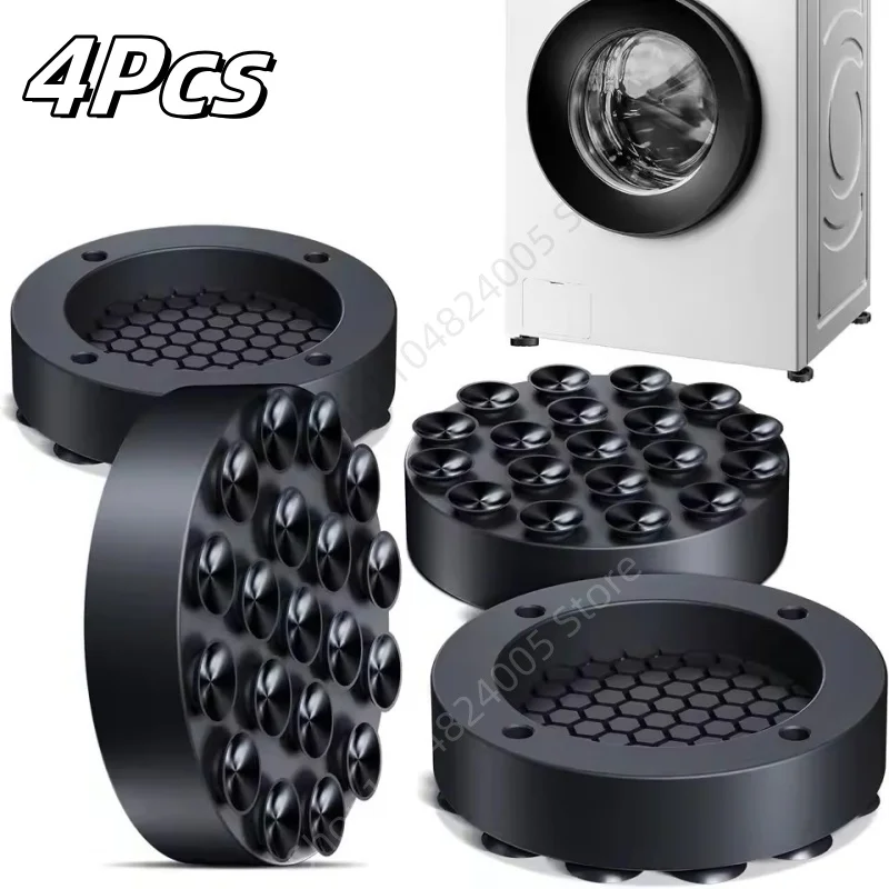 Neue 4Pcs Saugnapf Typ Waschmaschine Gummi Anti Vibration Füße Pads Universal Möbel Kühlschrank Fuß Pad Hebe Basis