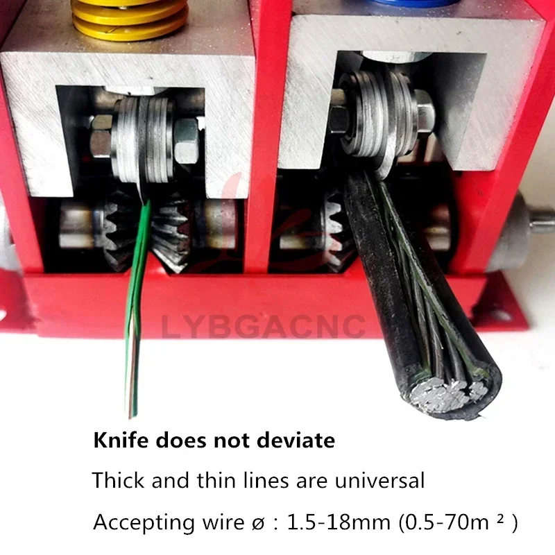 ミニポータブル手回し式ワイヤーストリッパーLY電動銅リサイクルケーブル剥離機（銅・アルミリサイクル用）