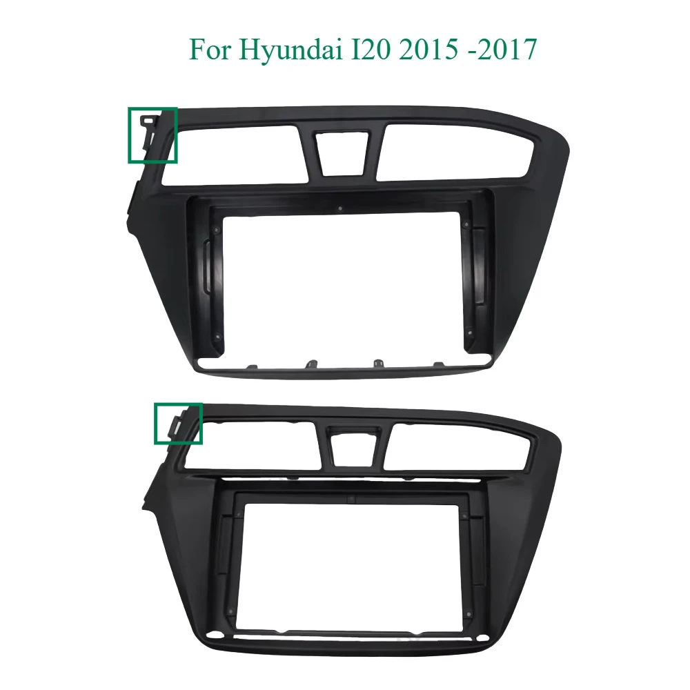 9 Inch Car Radio Fascia  For Hyundai I20 2015 -2017 Android MP5 Player Panel Casing Frame 2 Din Head Unit Stereo Dash Cover Trim