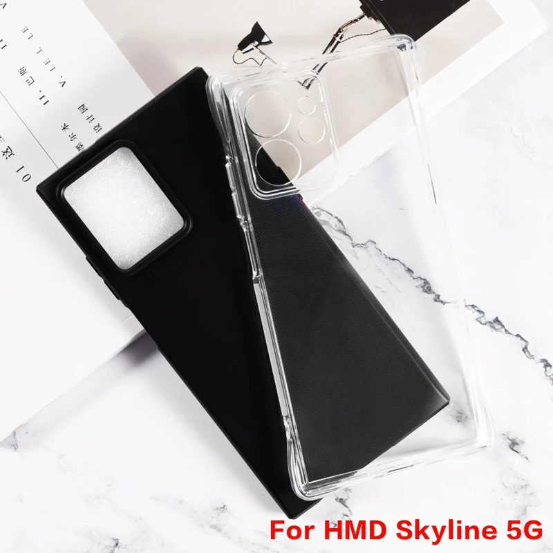 Shockproof Soft Black TPU Case For HMD Skyline 5G Case Silicone Transparent Phone Cover For Fundas HMD Skyline 5G Bumper Shell