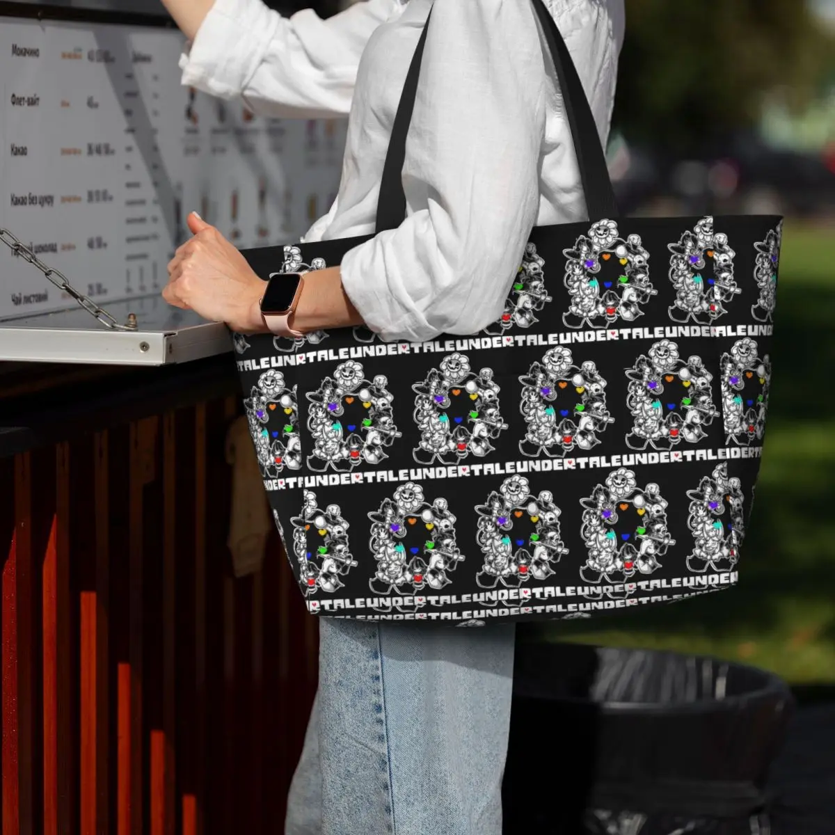 Game Undertale Determination Beach Tote Bag Sport Gym Yoga Duffle Large Tote Bag Women Travel Bag Fitness bag