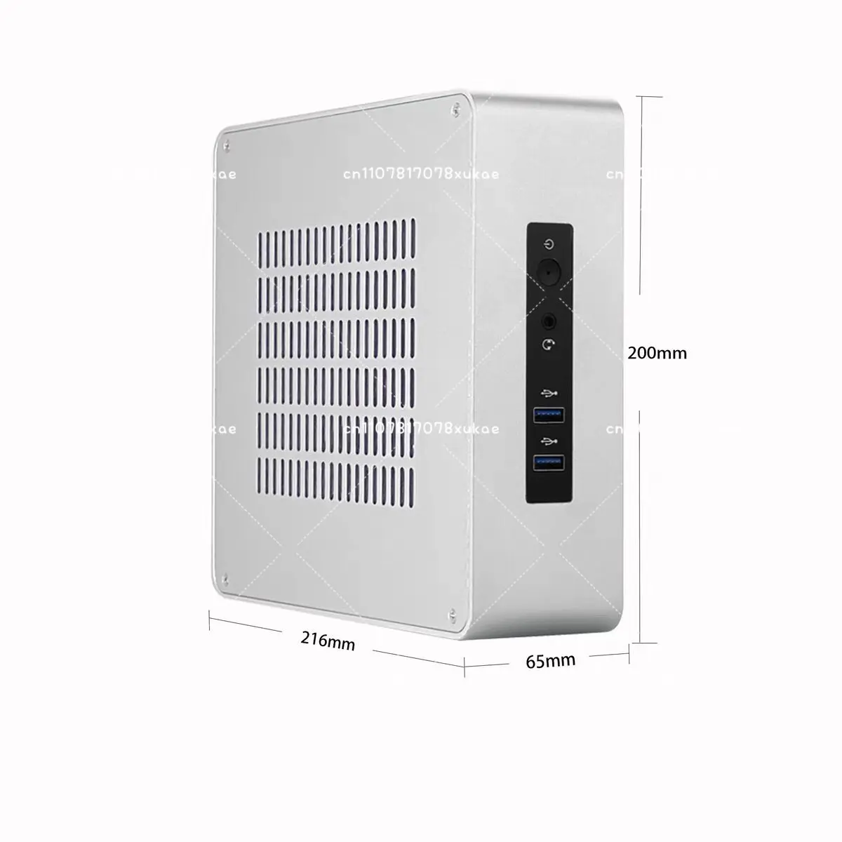 TA65 TA80 Mini ITX Chassis All Aluminum Desktop Small Steel Cannon HTPC Bedroom Living Room Home Office