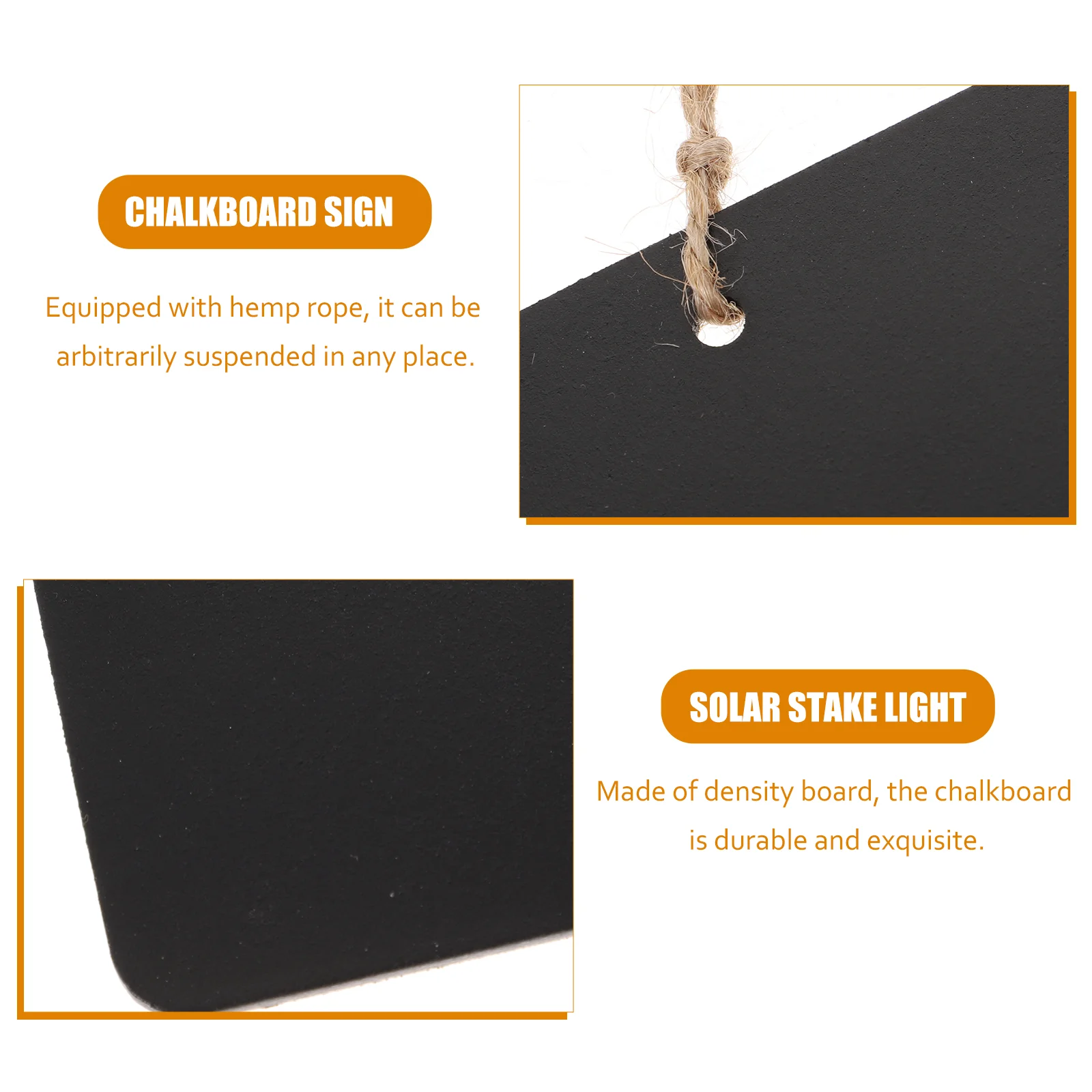 Letrero colgante de pizarra pequeña, letreros de doble cara, decoración de pared, señalización de doble cara