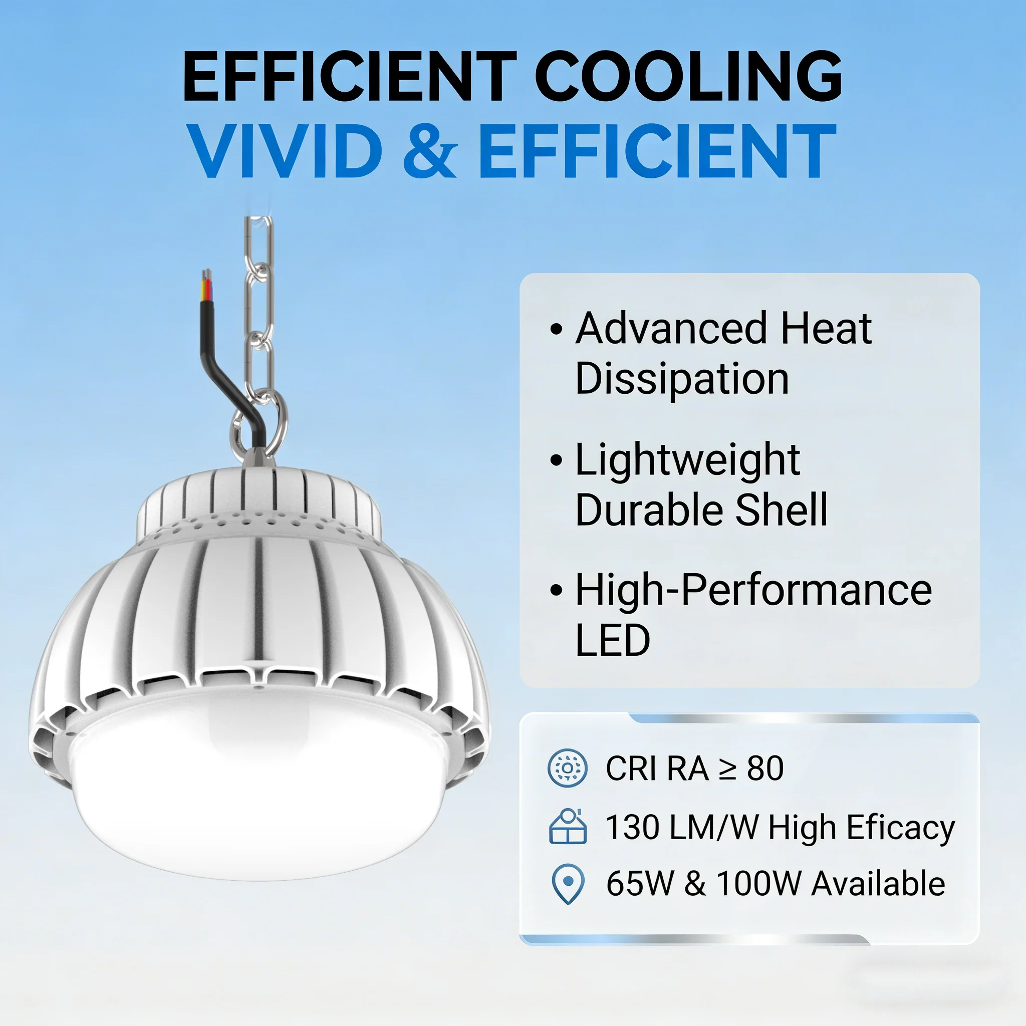 Modern New LED Industrial Lights High Brightness High Bay Light Chain Chandelier Factory Warehouse Workshop Energy Saving Bulb
