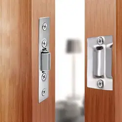 Hidden Stainless Steel Door Latches Cupboard Cabinet Roller Latch Lock Wooden Door Stops Home Furniture Hardware High-quality