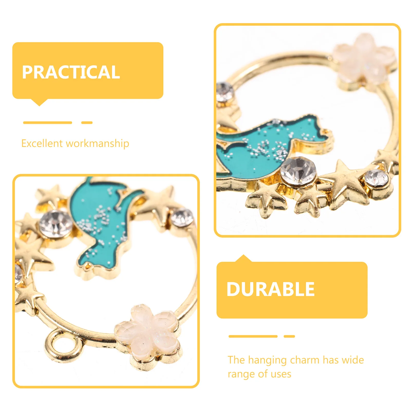 

10Pcs Cat Shape Jewelry Charms Floral Design DIY Pendants Alloy Material Bracelet Necklace Making Supplies Jewelry Charms