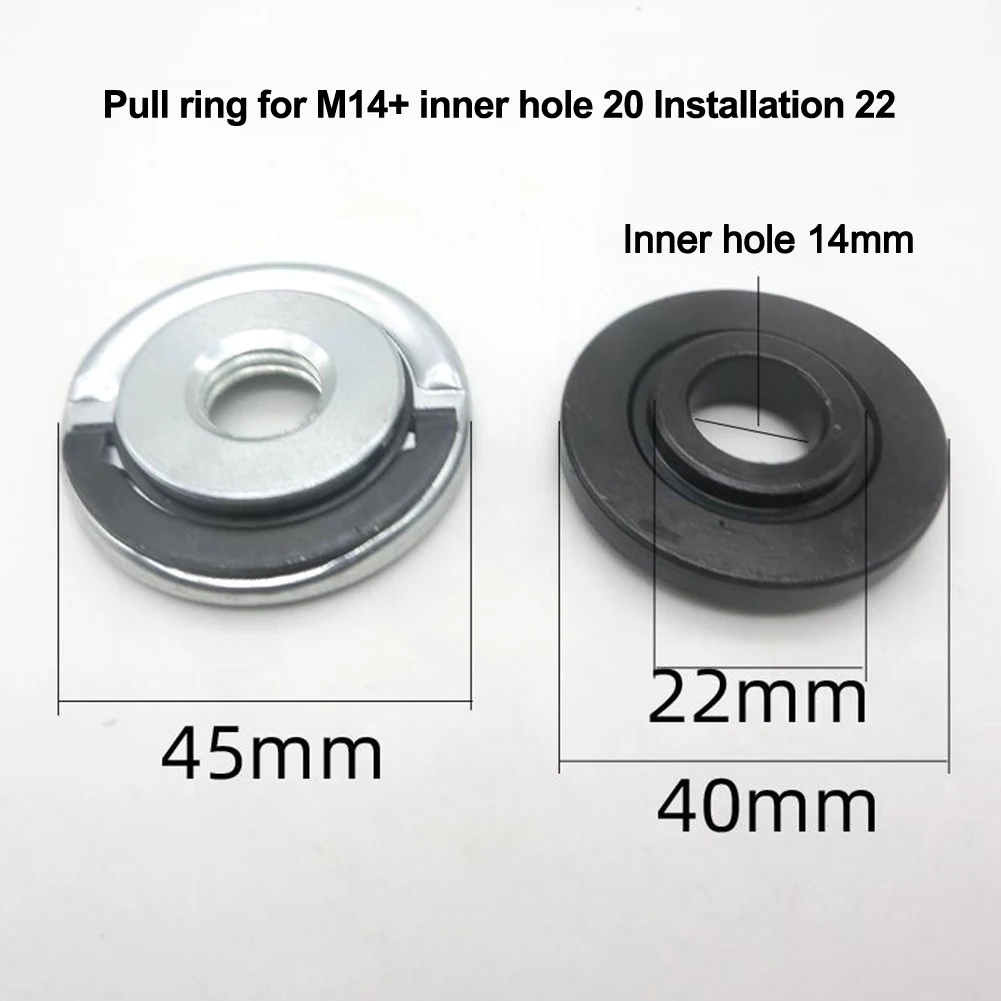 125Type Pull Ring Angle Grinder Pressing Plate For M14 Quick Release Self-Locking Grinder Pressing Plate Flange Nut Power Chuck