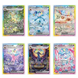 Anime Pokemon Acrylic Card Eevee Vaporeon Flareon Espeon Sylveon Jolteon Glaceon Leafeon Ptcg Diy Acrylic Game Cards Toys