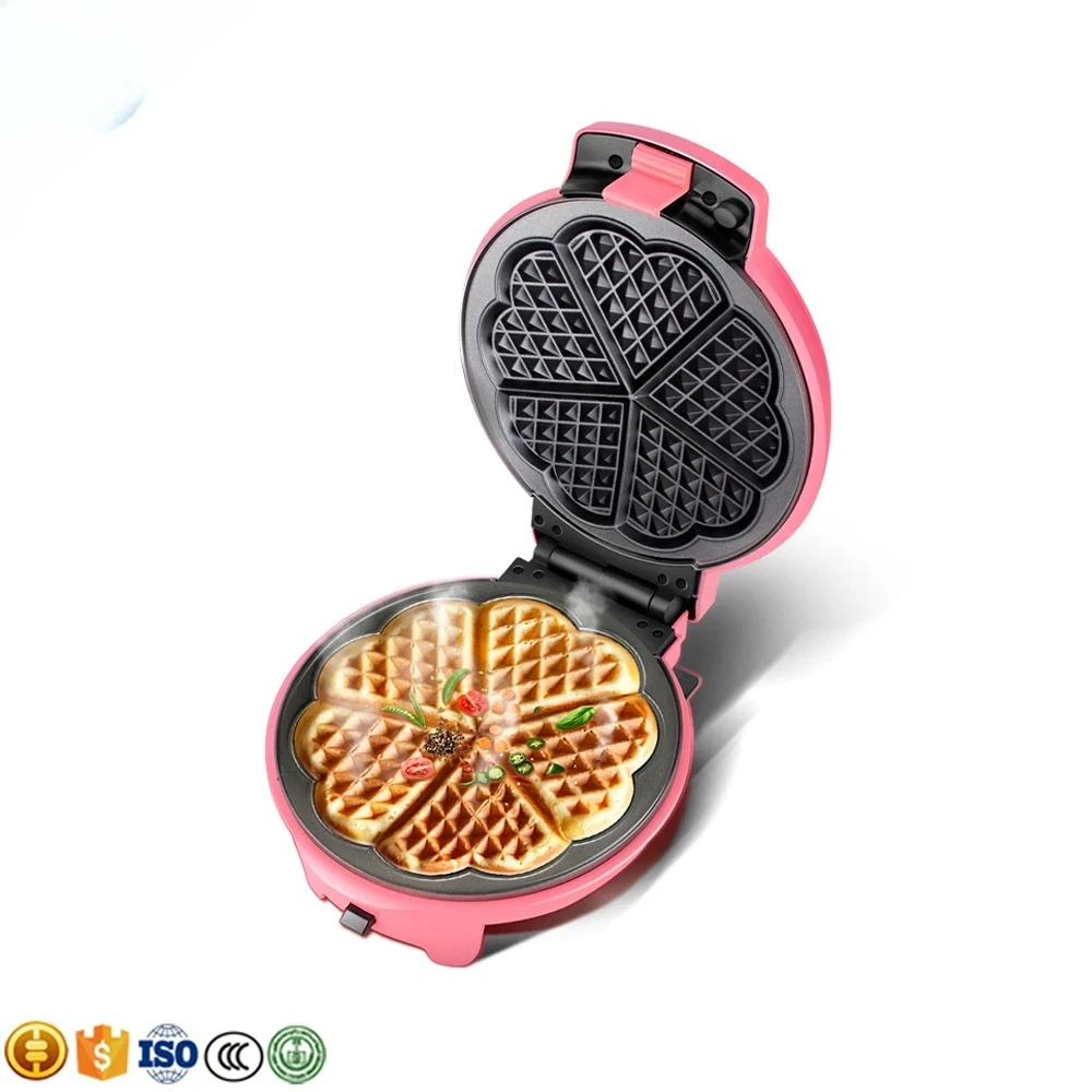 Multi-purpose 8 Molds Electricity Cake Clang Cartoon Cakes Maker Crisp Egg Roll Baking Machine