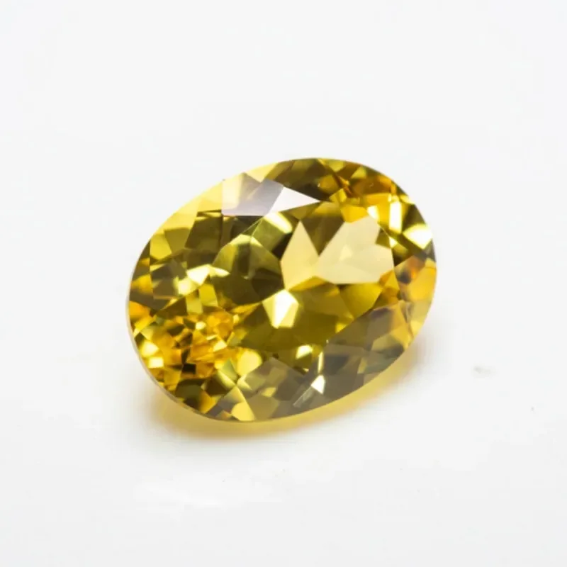 

NEW Top Lab Grown Sapphire Oval Cut Canary Yellow VVS1 Charms Diy Advanced Jewelry Making Materials Selectable AGL Certificate