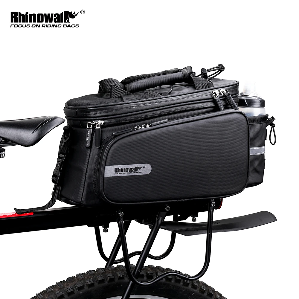 Rhinowalk Bicycle Pannier Bag Waterproof Cycling Bike Tail Saddle Rack Trunk Bag Luggage Storage Bike Accessories MTB