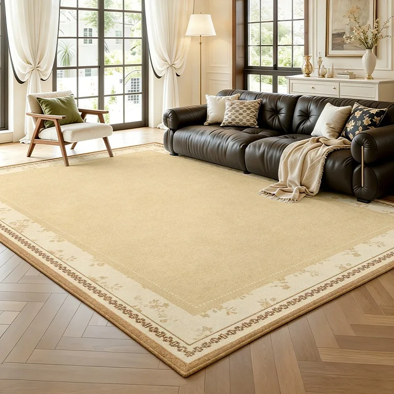 Large Living Room Carpet Stain-resistant Wear-resistant Dirt-resistant Floor Mat Vintage Floral Pattern Rug Home Decoration Rugs