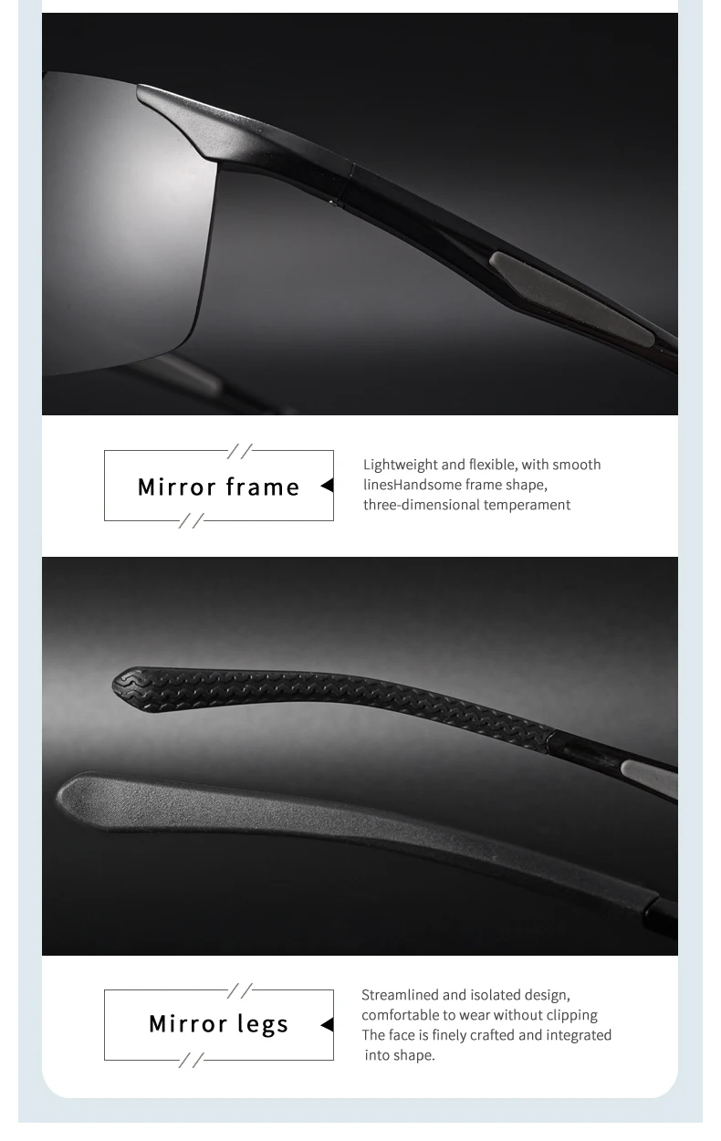 Koch Hai Farbwechsel polarisierte Sonnenbrille zum Fahren von Fahrern Spezial brille für Männer Angeln Sonnenbrille neuer Trend – Detail 9
