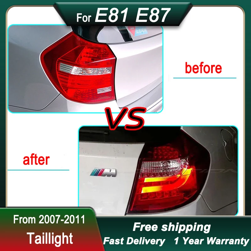 Car Tail Lights For BMW 1 series E81 E87 07-11 full LED Upgrade Brake Reverse Dynamic Turn Signal Light Tail Lamp Assembly