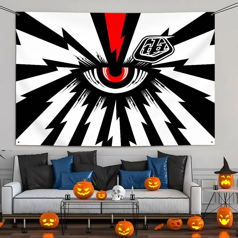 Troy Lee Designs T-Troy L-LeeS Designs Flagge, individuelle Flaggen, Wandbehang, Wandteppich, dekorative Flagge für den Außenbereich, Hintergrunddecke