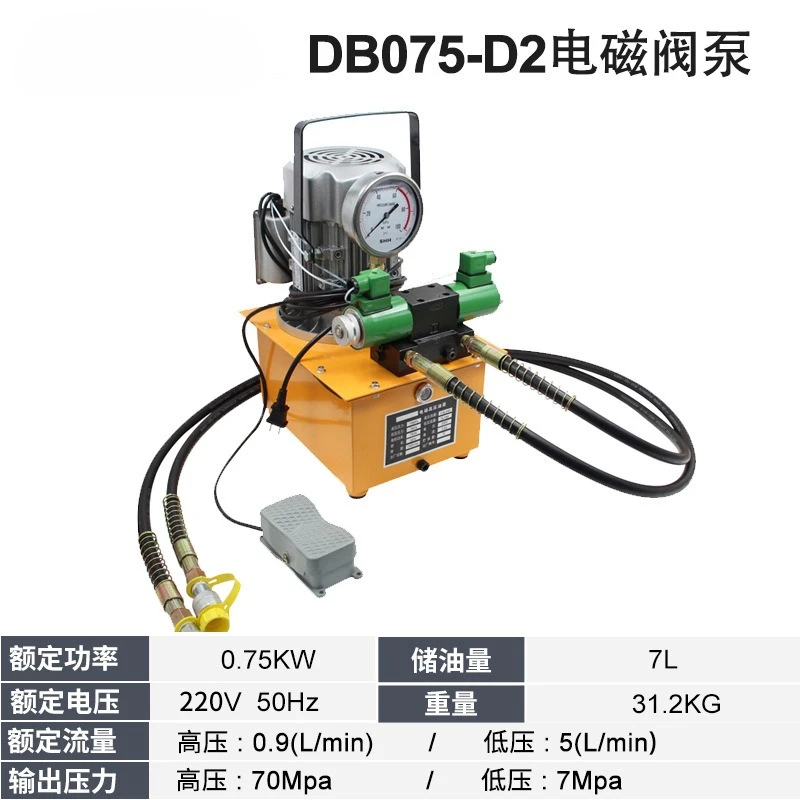 DB075-D2 / ZCB-700AB-2 Hydraulic Electric Pump 750W Double Acting Hydraulic Driven Pump 220V