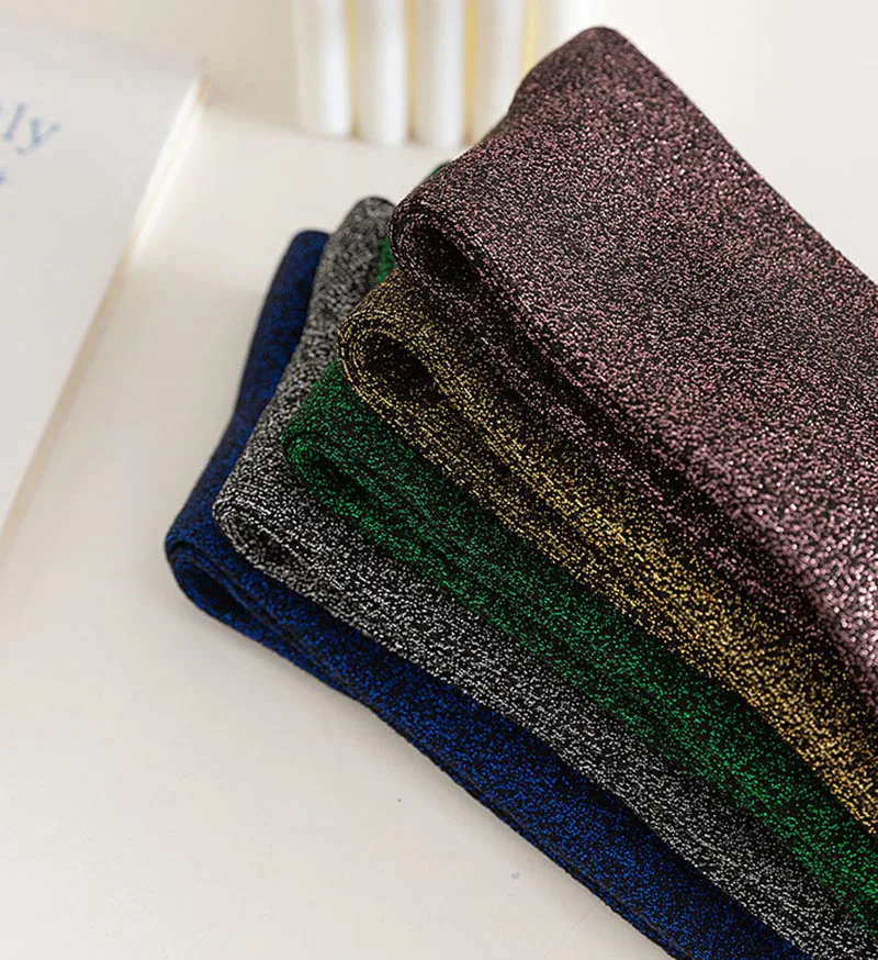 1/5Pairs لامعة تألق الذهب والفضة الحرير العجل الجوارب للنساء العصرية طويلة جوارب أنبوبية الحرير كومة الجوارب تنفس الجوارب المرنة #5