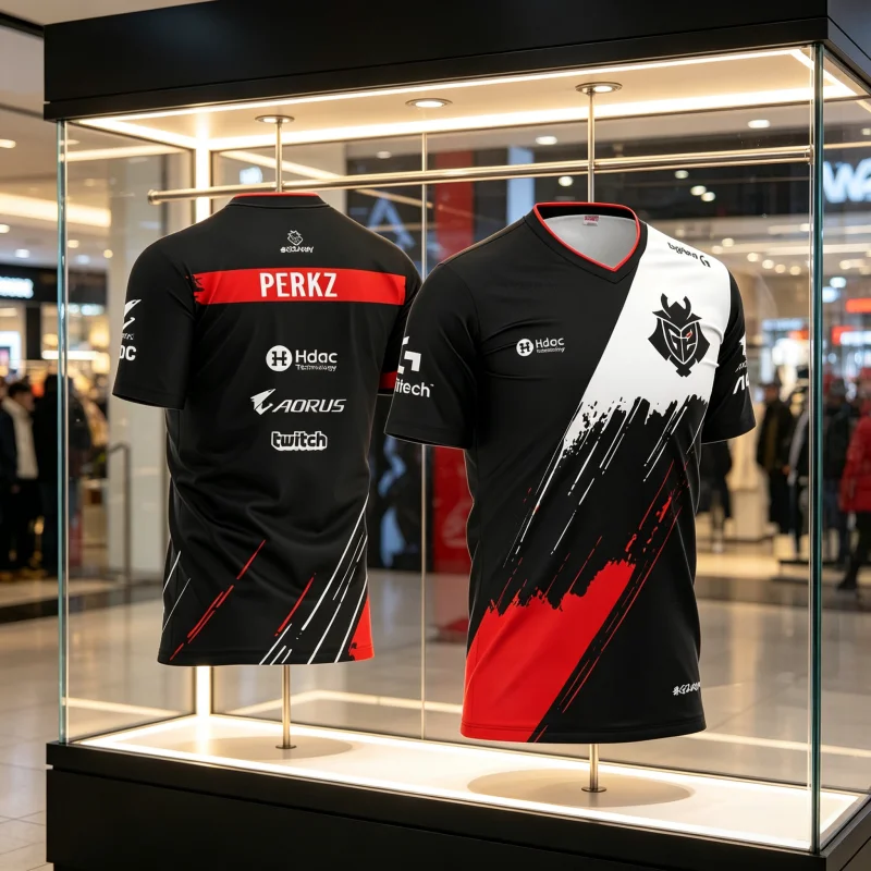 2026 Best-selling Summer G2 Esports T-shirt Game LOL CSGO Essentials T-shirt for Girls and Boys, Breathable Parent-child T-shirt