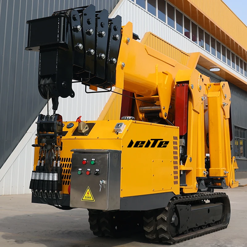 New Designed Hydraulic Telescopic Crawler Spider Cranes wholesale Mini Spider Crane With Arm Building Mobile new Spider Crane