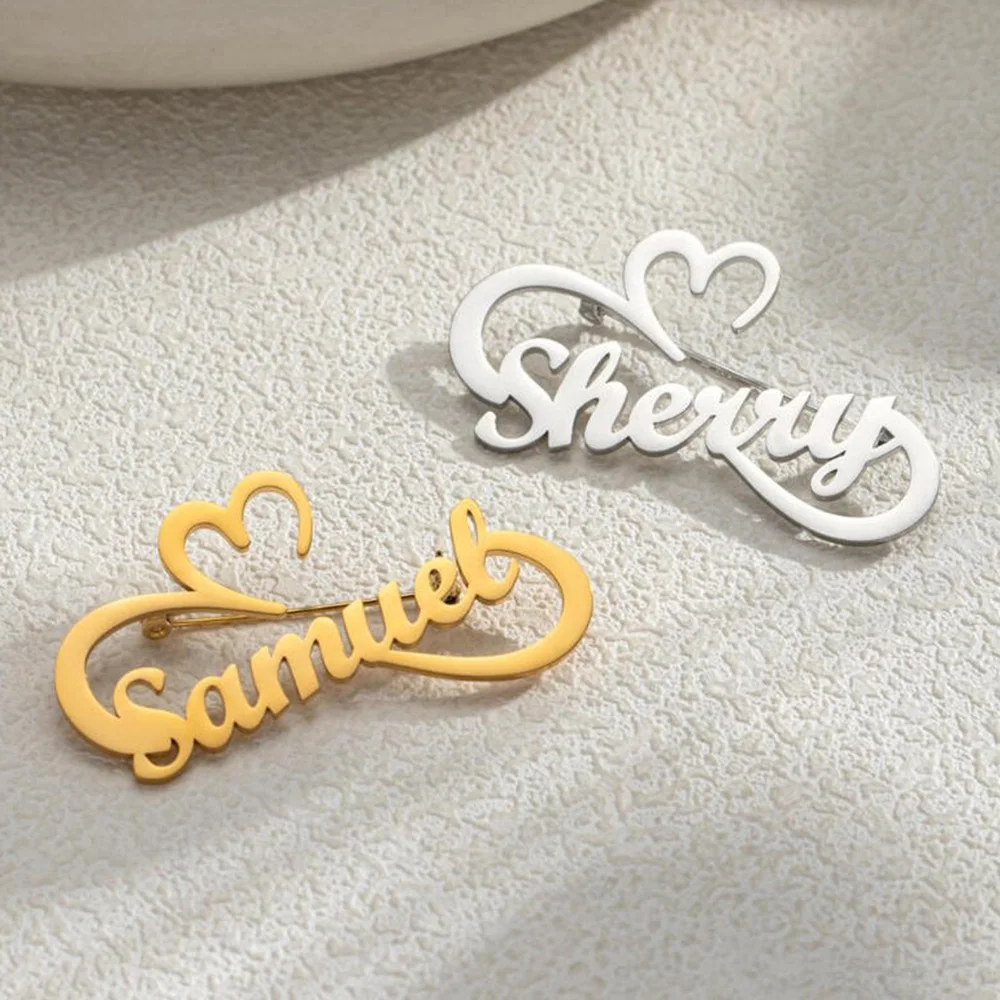 

Customize a brooch for him/her to design elegant satin ribbon heart-shaped brooch, jewelry personalized wedding gift