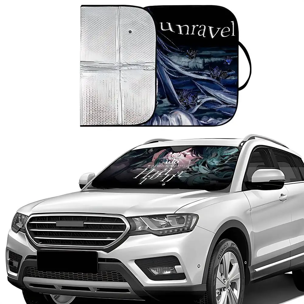 Ado Kyogen X Uta Car SunShade Windshield Funny Sun Shade Foldable UV Ray Sun Visor Protector Sunshade For Front Window