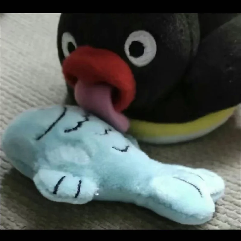 15cm Funny Tongue-Out Pingu Penguin Plush, Cute Soft Stuffed Animal Toy, Creative Prank Gift for Kids Adults Fans - view 3