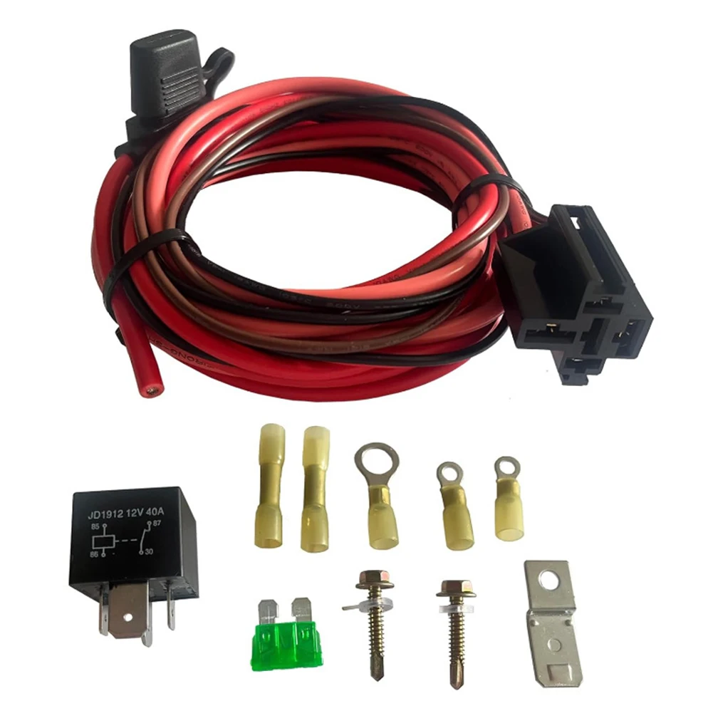 

Electric Fuel Pump Relay Kit, Fuel Pump Wiring Harness Bypass, Fuel Pump Relay Replacement, 40-Amp Waterproof Relay