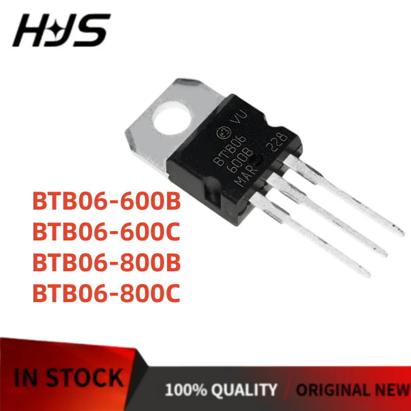 10PCS/ 100% New BTB06-800C BTB06-800B BTB06-600C BTB06-600B BTB06 Bidirectional thyristor TO-220