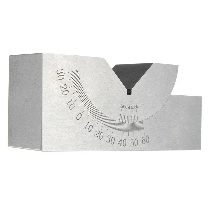 

Measuring Milling Machine Precision Parts Adjustable Pad 0/30/60 Angle Gauge V Block Angle Block