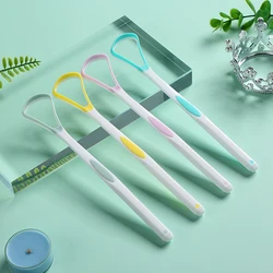 Premium 4-Piece Tongue Scraper Set - Multi-Color Oral Care Tools for Fresh Breath & Clean Tongue - Soft Handle Design