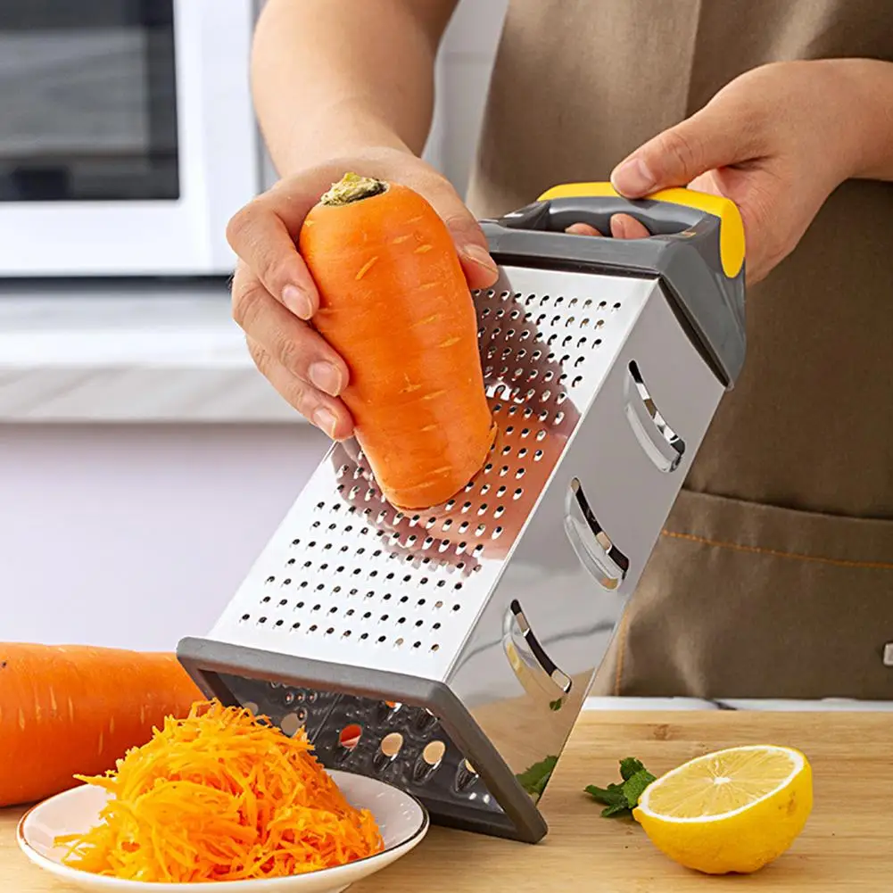 4-Sided Grater Boxed Vegetable Cutter Stainless Steel Professional Cheese Grater Sharp Fruit Tool Planer Knife Kitchen Gadgets