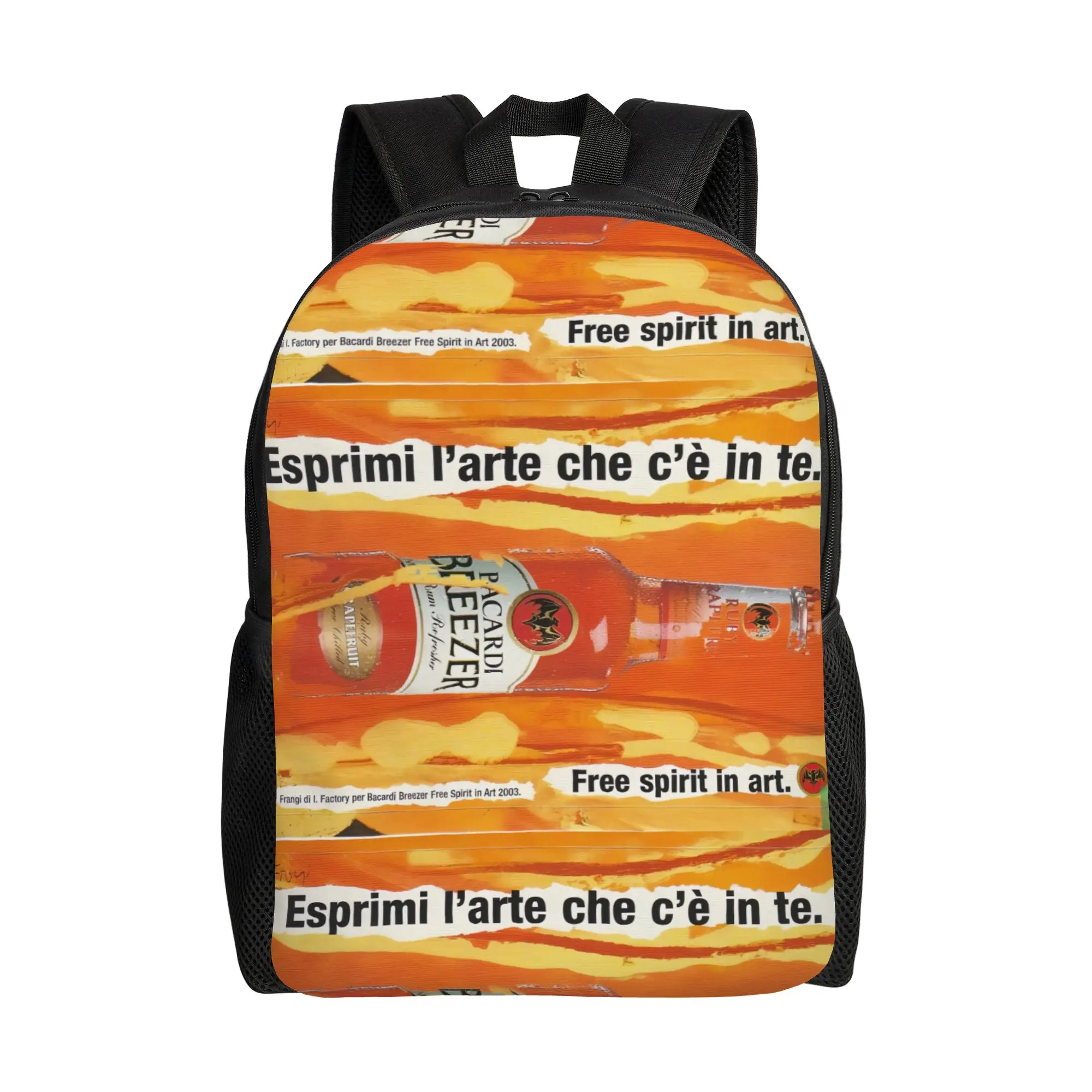 

bBacardi Free Spirit in Art Italian Ad bBacardi Schoolbag Office Workers Daily Large Capacity Schoolbag Back To School Season