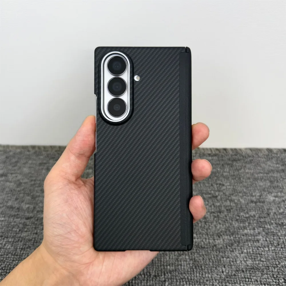 Businss 600D Carbon Fiber for Magsafe Case for Samsung Galaxy Z Fold 8 Ultra 7 6 5 Magnetic Hinge Shell Ultra-thin Protect Cover