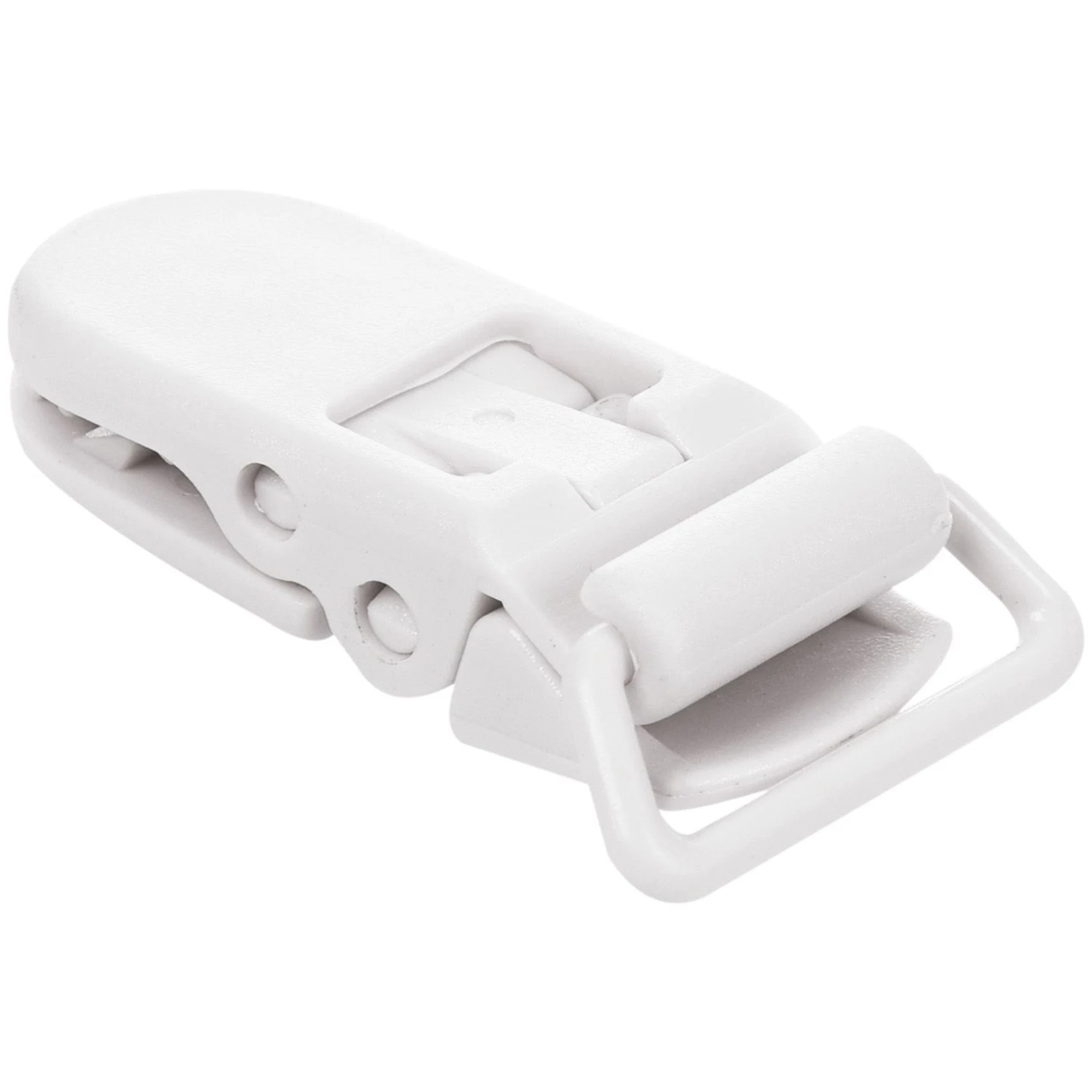 B78B-20Pcs طفل أطفال على شكل حرف T مشابك لهاية بلاستيكية مهديء دمية نمط شارة حامل أبيض