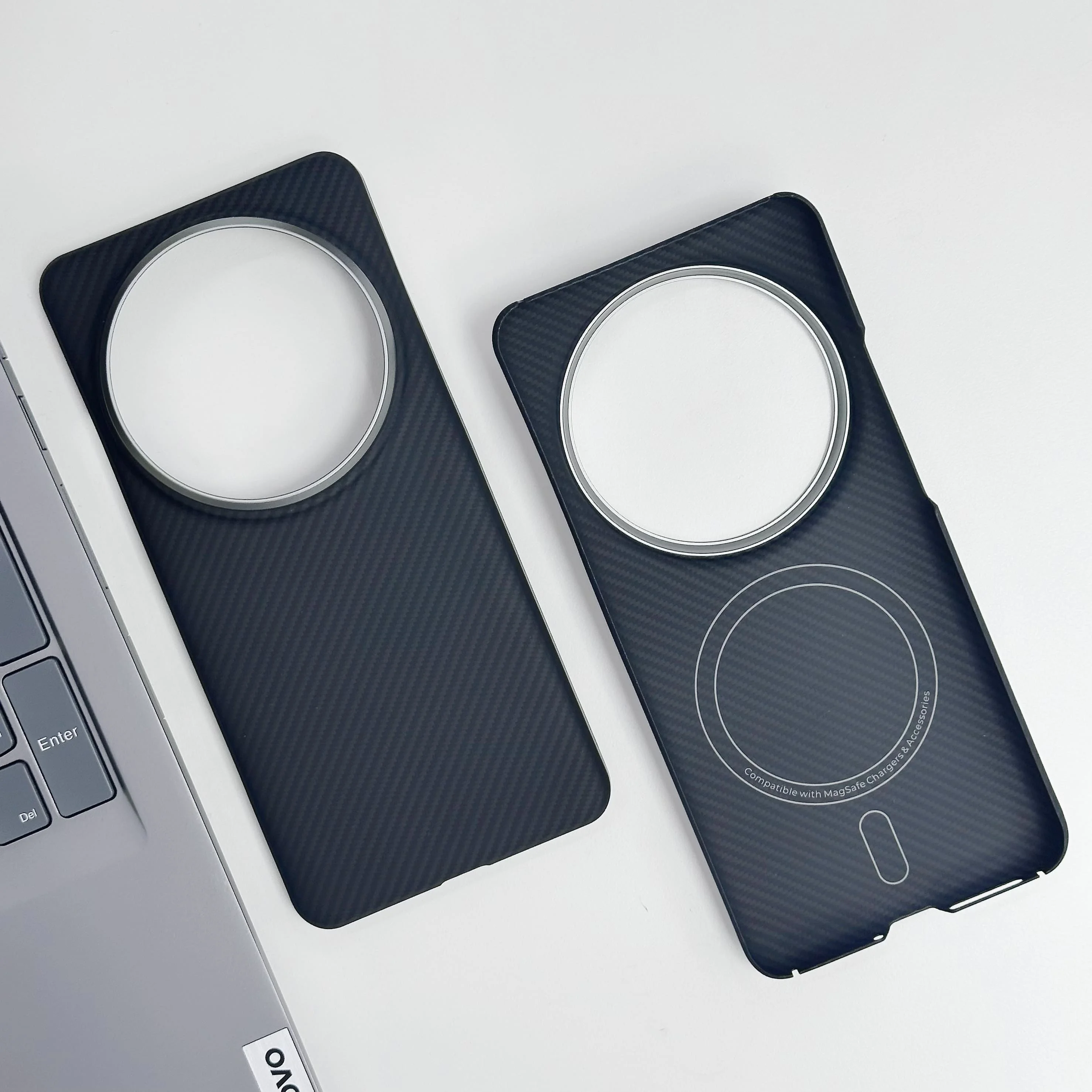 For Xiaomi 15 Ultra Magnetic Case, 600D Aramid Fiber Kevlar Cover, Ultra-Thin Shockproof Hard Shell, Matte Black
