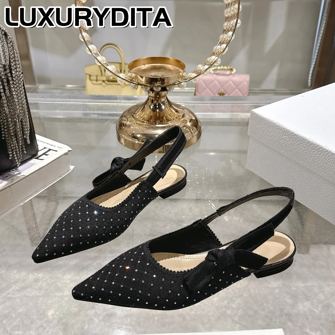 

Top Quality Luxury Womens Sandal Casual Lace Flat Fashion Embroidered Muller Shoes Designer Silk Leather Soled High Heel XYS0009