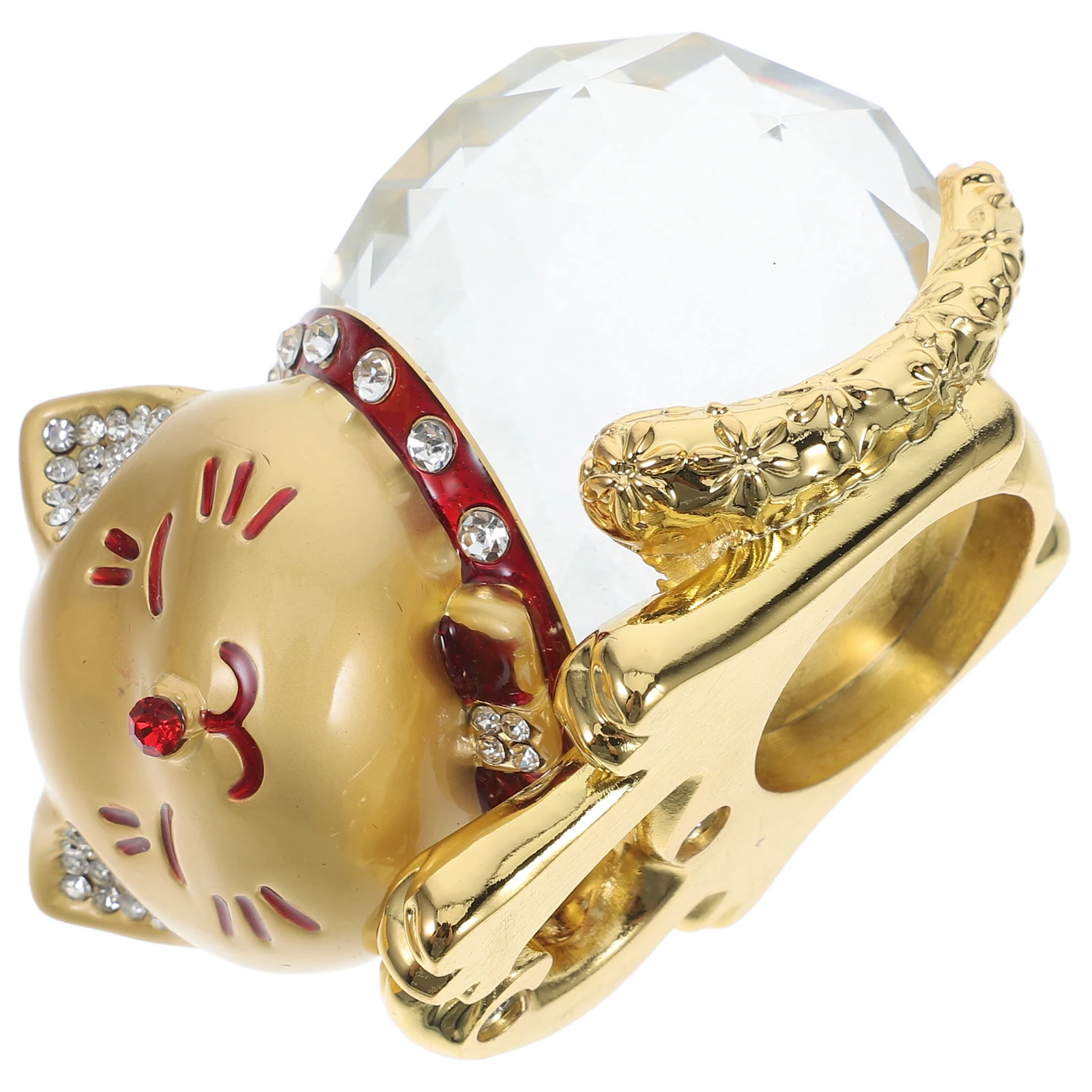 

Japanese Alloy Fortune Cat Sculpture Car Home Desktop Decoration Wedding Birthday Ornament Lucky Charm Cat Decor