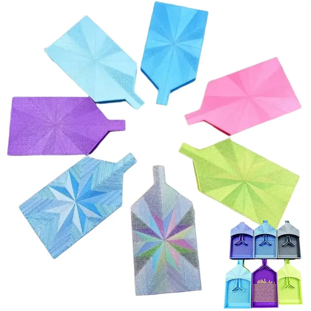 DIY Craft Diamond Painting Tray Kits Multi-Color Embroidery Large Diamond Painting Tray With Lid Glitter Drill Storage Box