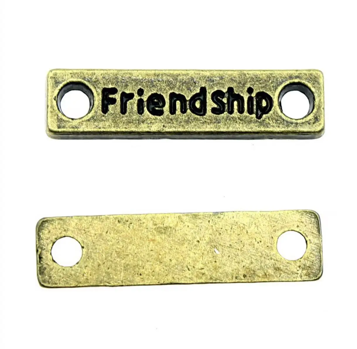 

25pcs 23*6mm Classic connector lettering friend ship design for handmade accessories Zinc alloy metal HW3651