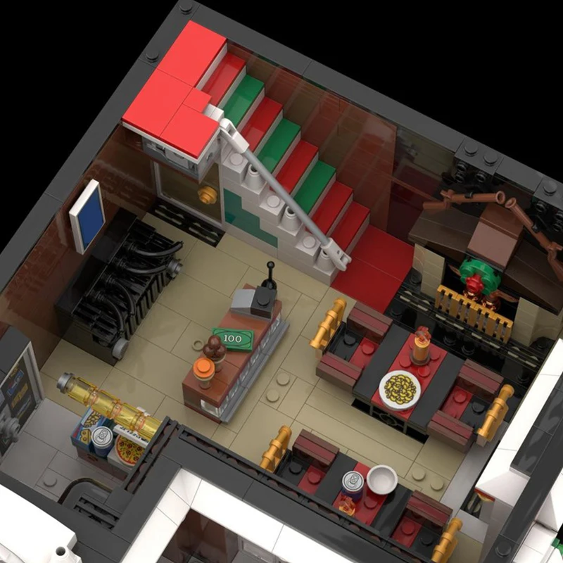 3089 PCS Customize Bistro MOC Customize Modular Building Block Simple Creative Design Popular Kids Model DIY Assembly Toy Gift