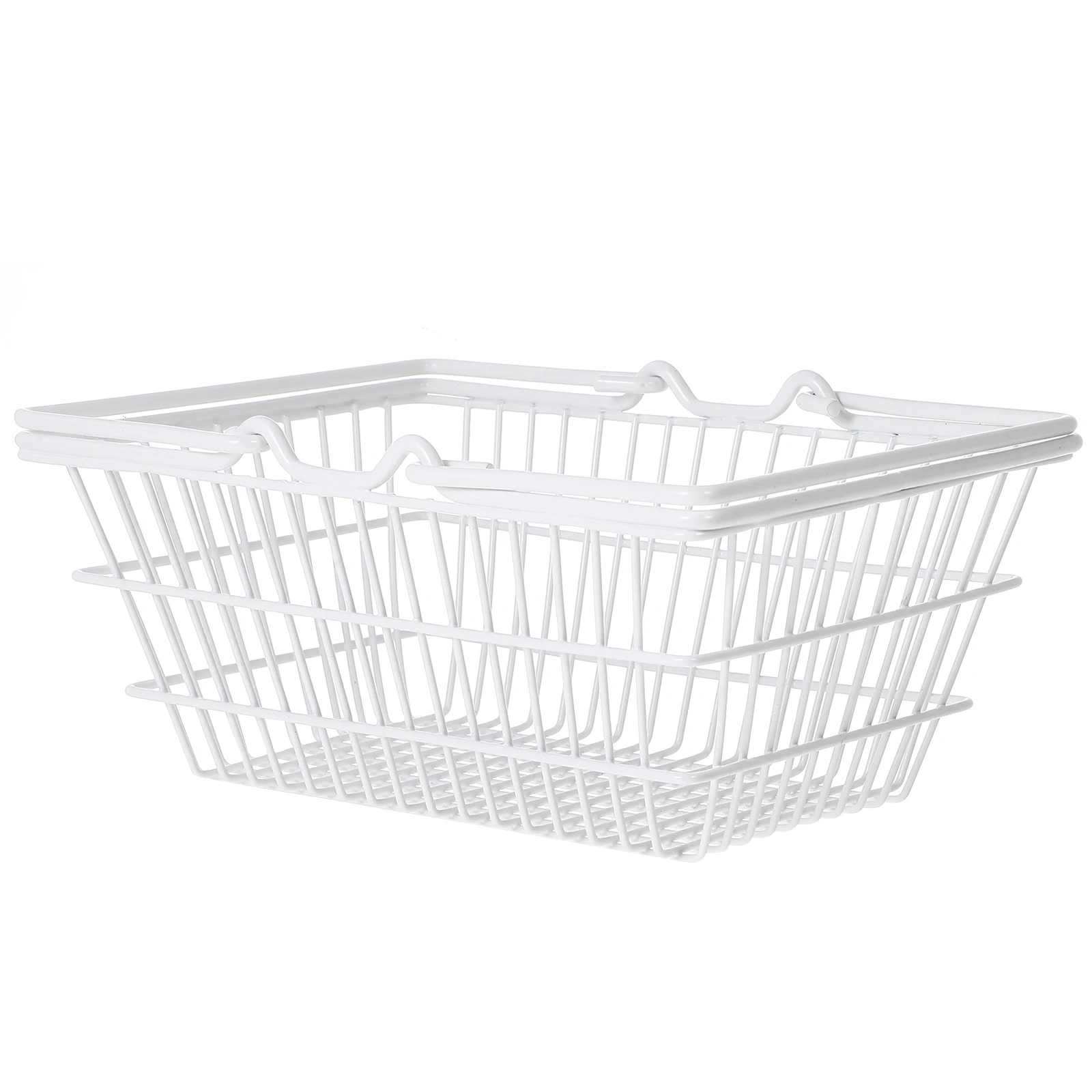 

Shopping Basket Storage Kitchen Decorative Hand Held Wire Woven Baskets Portable Lightweight Household Organizer Spice Jars