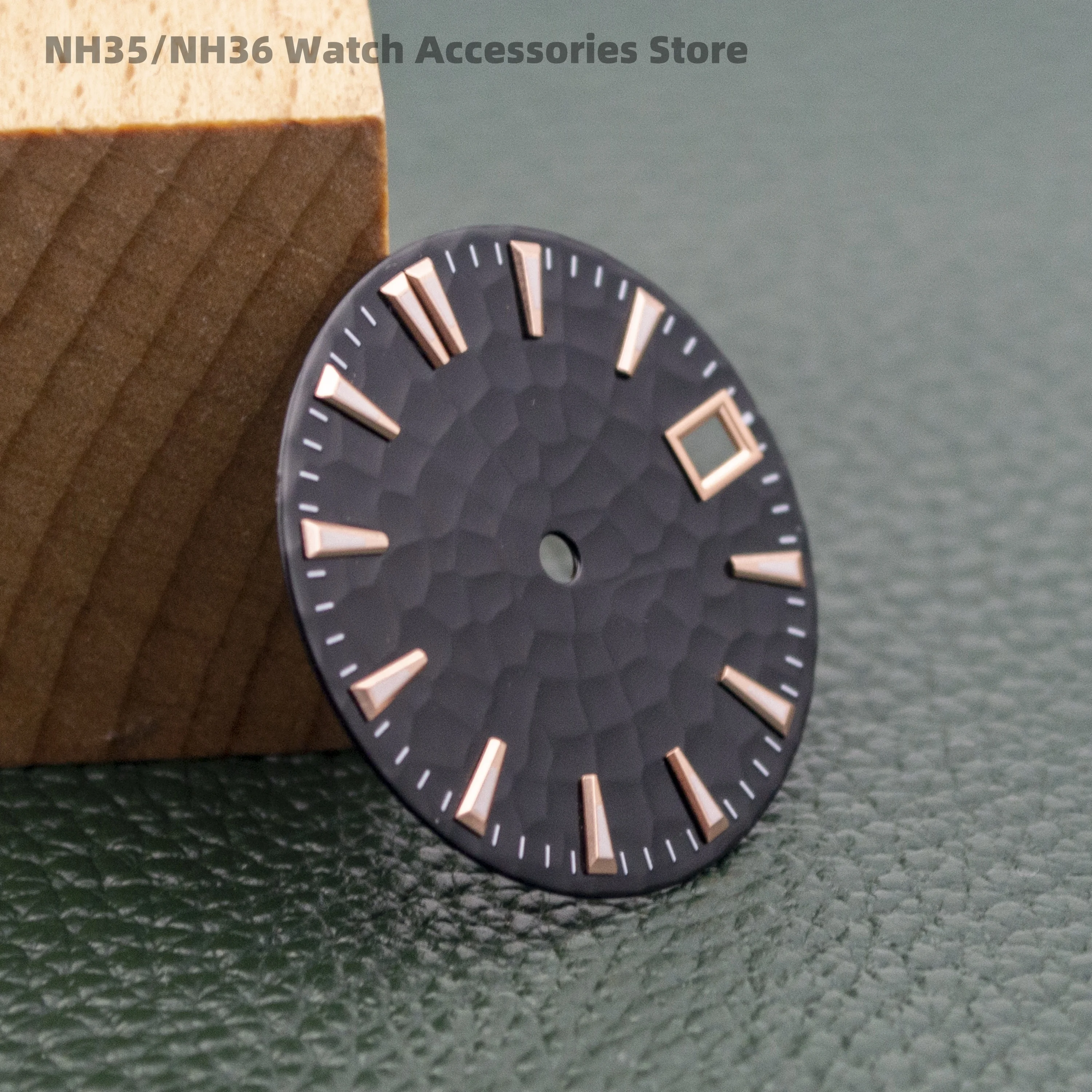 

NH35 Dial 28.5mm Green Luminous Watch Dial DIY Watch Parts for NH35 Mechanical Movement Watch Faces Accessories Parts