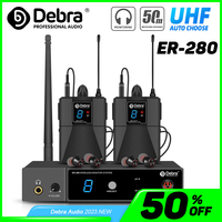 Debra ER-280 UHF In Ear Monitor Wireless System 500~700 mHz With Multiple Transmitter For Small Concerts And Home Theater.