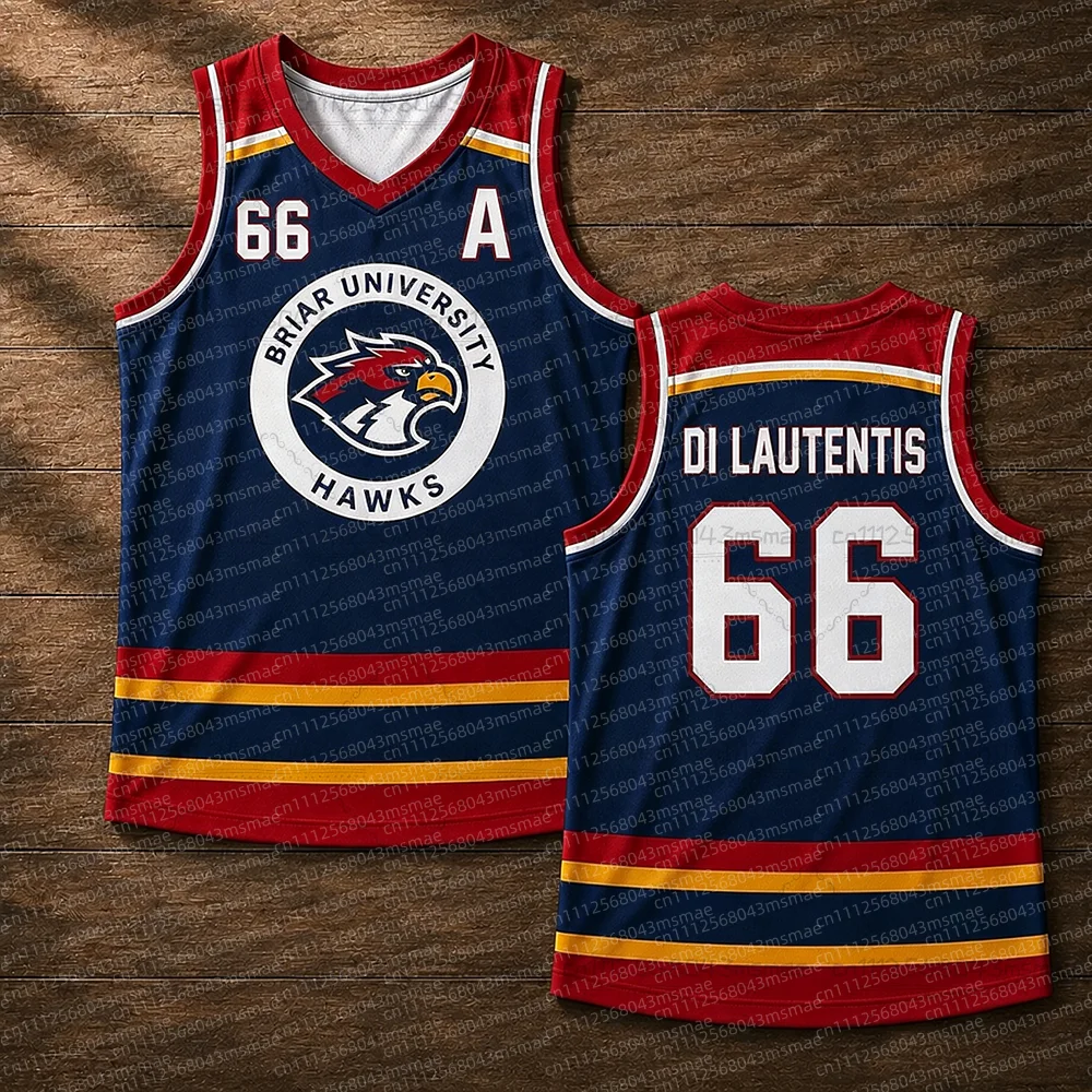 Off Campus Briar University Jersey Graham 44 22 Di Laurentis 66 Tucker Sleeveless Basketball Vest Women Mens Hockey Child Vest