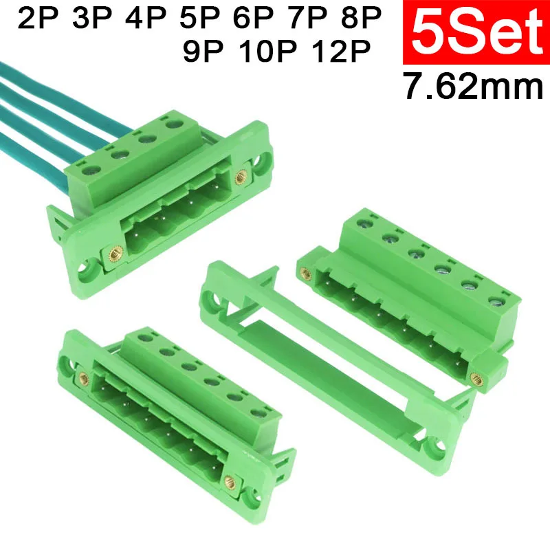 

2EDGWC-KPM-7.62mm Large Spacing Flange Through-Wall Fixed Panel 2Edg Plug-In Wiring Socket 2EDGWCKPM 7.62 2 3 4 5 6 7 8 9 10 12P