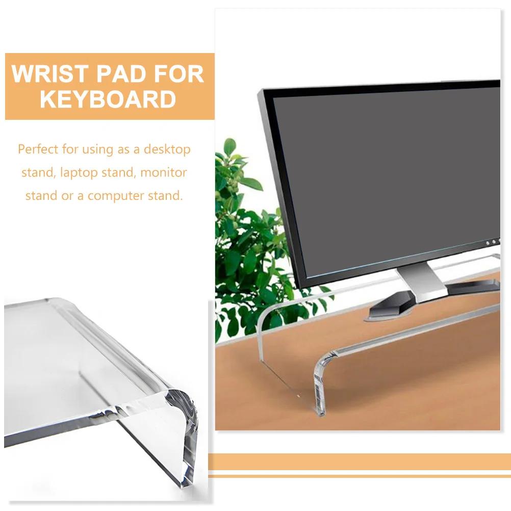 

Acrylic Monitor Riser Stand Transparent Computer Monitor Stand Desktop Organizer Home Office Pc Gaming Accessories